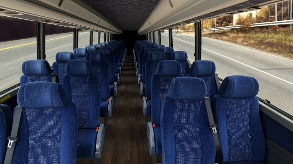 Interior of Charter Bus Company Joliet's 25 Passenger Mini Bus in Joliet