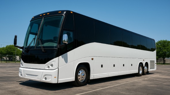 Exterior of Charter Bus Company Oak Park's 40 Passenger Party Bus in Oak Park