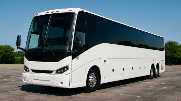 Exterior of Charter Bus Company Oak Park's 50 Passenger Party Bus in Oak Park